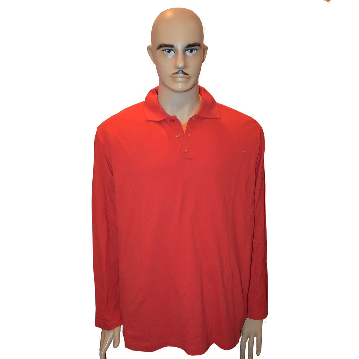 Majica POLO , crvena, dugi rukav_Osnovna fotografija