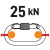 Max dozvoljena sila 25kN