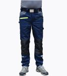 Hlače klasik Stretch RMC, tamno plava-siva