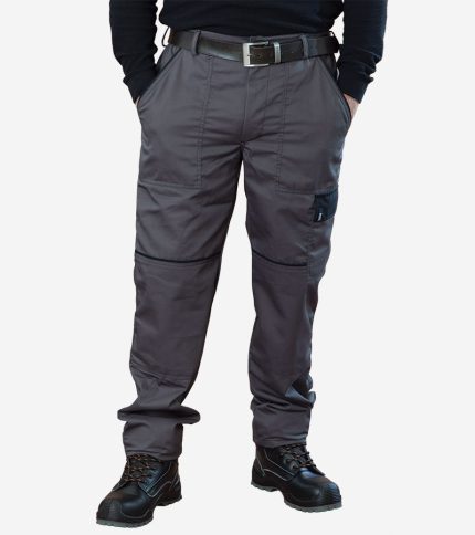 Hlače klasik DalwinPlus, sivo-crna