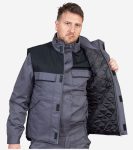 Prsluk DALWIN PLUS, tamno siva-crna