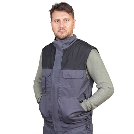 Prsluk CORADO, tamno siva-crna