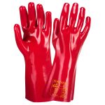 Rukavice PVC GAUNTLET A435, crvena